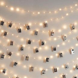 Strings 2M LED Copper String Light Waterproof Battery Powered 20LED Wire Lamp Home Room Decoration