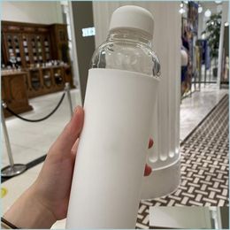 Other Drinkware No 5 Water Bottle Fashion Glass Bottles Limited Edition Cup Holder With Gift Box Packaging White Kettle Drop Deliver Dhiqu