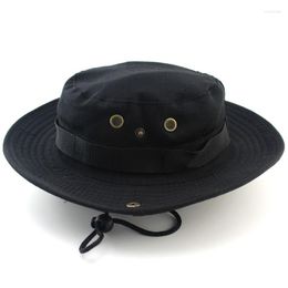 Berets Bob Man Luxury Fisherman Bucket Hat Women Panama Safari Boonie Cap Cotton Outdoor Summer Hunting Sun Protection