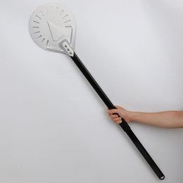 Baking Tools Extended Handle 9 Inch Pizza Peeling Hole Lathe Shovel Aluminum Non-Slip Mold Tool