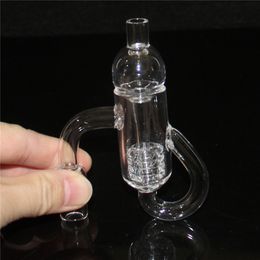Smoking Set Quartz Diamond Loop Banger Nail Oil Knot Recycler Bangers Carb Cap Dabber Insert Bowl 10mm 14mm 19mm Male Female for Water Pipes