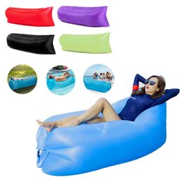 Sleeping Bags Inflatable Sofa Cushion Adults Kids Air Bed Lounger Couch Chair Bag Outdoor Picnic Beach Camping Mat Portable Indoor Lazy 221117