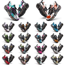 Elastic Running Shoes Custom Shoes Men Women DIY White Black Green Yellow Red Blue Mens Trainer Outdoor Sneakers Size 38-46 color117