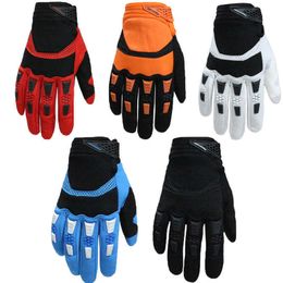 Cycling Gloves 1 Pair Cycling Gloves Men Full Finger Sports Bike Bicycle Winter Keep Warm Anti Slip Gel Pad MTB Mesh Racing Motorcycle Gloves T221019