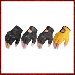 ST314 Summer Fingerless Motorcycle Gloves Racing Leather Guantes Moto Verano Luva Motociclista Gant Moto Gloves Tactica