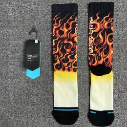 Men's Socks Compression Cycling Skateboard Basketball Running Hiking Ski Sport Men Women Knee High Stocking