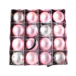 Christmas Decorations 16 Square Grid Painted Ball Tree Pendant Decoration Package Window Ceiling