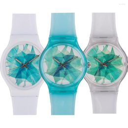 Wristwatches Silicone Candy Color Student Watch Girls Clock Fashion Watches Children Wristwatch Cartoon Kids Quartz Women