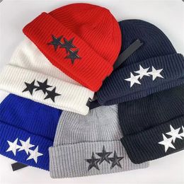 Beanie Skull Caps Men Winter Beanie Brand Warm Beanies European American Folded Knit Women Woollen Hat