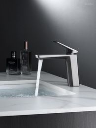 Bathroom Sink Faucets Golden Brushed Faucet Vanity Black And Cold Basin Hand Washing