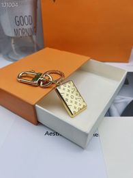 2023 The new fashion luxury gold envelope key ring belt original box