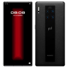 Original Huawei Mate 30 RS Porsche 5G Mobile Phone 12GB RAM 512GB ROM Kirin 990 40.0MP NFC 4500mAh HarmonyOS 6.53" OLED Full Curved Screen Fingerprint ID Smart Cell Phone
