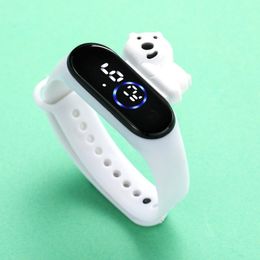 New Design Led Touch Watch Silicone Candy Waterproof Feminine Clock Fashion Digital Animal Cartoon Wristwatches For Christmas Gifts