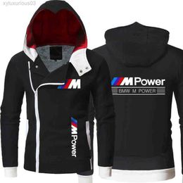 2022 Bmw m Power Men's Clothing Fleece Waterproof Fishing Jackets Winter Fashion Thicken Slim Fit Zipper Warm Outwear S-5xl