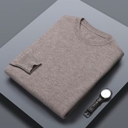 Maglioni maschili classici color solido con maglione da uomo a onere d'ineck autunno inverno 100 Merino lana a maglia Pullover a maglia Long Long Mleeve Caldule Casuals Casuals Tops 221117