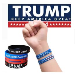 2024 US president election Trump Silicone Bracelet Party Favor Keep America Great Wristband Take America Back