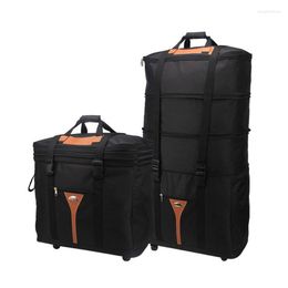 Suitcases Portable High-Capacity Waterproof Oxford Cloth Bag Scalable Aircraft Travel Casual