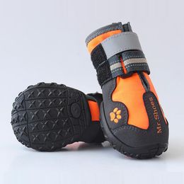 Dog Apparel Pet Shoes For Sports Mountain Wearable Pets PVC Soles Waterproof Reflective Boots Perfect for Small Medium Large 221114