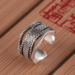 Wedding Rings Romantic Silver Colour Large Chain Finger For Women Jewellery Christmas Gift Dropship