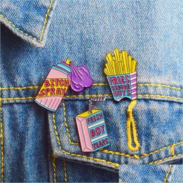 Pins Brooches Letter Chips Milk Brooch Pins Enamel Lapel Pin For Women Men Top Dress Co Fashion Jewellery Drop Delivery Dhbh0