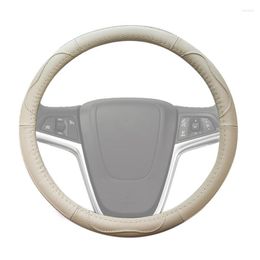 Steering Wheel Covers Cover For Men Round Car Wrap Universal Genuine Leather Accessories Cars Trucks SUVs Used