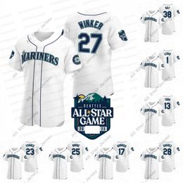 2023 All-star Game Jersey Carlos Santana Andrew Knapp Robbie Eugenio Suarez Jesse Winker Adam Frazier Dylan Moore