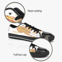 Men Women DIY Custom Shoes Low Top Canvas Skateboard Triple Black Customization UV Printing Sports Sneakers Kele243