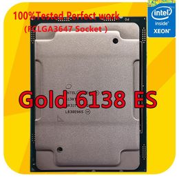 Motherboards Intel Xeon Gold 6138 ES Version QL1L 1.8GHZ 20-Cores CPU Processor LGA3647 For Server Motherboard