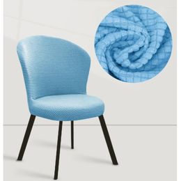 Chair Covers Large Curved Back Elastic Cover Nordic Dining Fan-shaped Backrest Special-Shaped Simple Stool