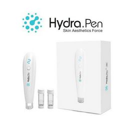 RF Equipment 2021 Wireless Hydrapen H2 Derma Stamp Skin care Automatic Serum Applicator Hydra Microneedling Pen with 2pcs needle cartridge DHL