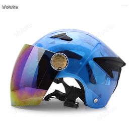 Motorcycle Helmets Electric Helmet 0573 Summer Unisex Sunscreen UV Protection CD50 Q02