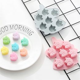 6-Cavity Unicorn Silicone Mould Little Horse Bake Pan DIY Handmade Jelly Pudding Candy Cake Cookies Kitchen Baking Tools MJ1127