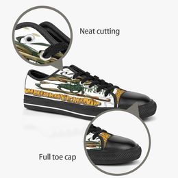 men women DIY custom shoes low top Canvas Skateboard sneakers triple black customization UV printing sports sneakers kele268