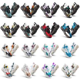 men women custom outdoor shoes artoon animal design diy word black white blue red mens trainer 0416