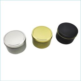 Storage Boxes Bins Aromatherapy Candle Jars 4Oz With Lids Mini Tin Box Sealed Jar Packing Boxes Jewellery Candy Storage Cans Coin Ea Dhy6J