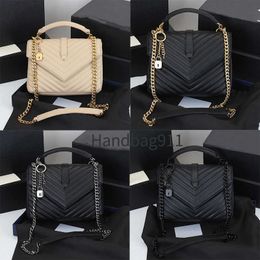 Women Shoulder Bags Luxurys Designer Bag Real Leather Handbags Messenger Crossbody Bag Totes Wallet With Metal Chain Lock