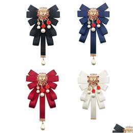 Pins Brooches Pins Brooches Baroque Bowknot Bow Tie Cravat Bowtie Ribbon Ties Brooch Women Jewellery Gift Fd Drop Delivery Dhqgb