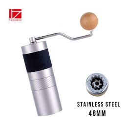 Manual Coffee Grinders 1zpresso JX/JX-pro/JE series manual coffee grinder portable mill stainless steel 48mm burr 221118