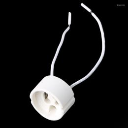 Lamp Holders YYSD GU10 Socket LED Bulb Halogen Holder Base Ceramic Wire Connector
