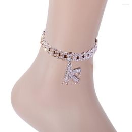 Anklets 2022 Cute A-Z Alphabet Anklet Braclet On The Leg Valentine's Day Gift Women Fashion Link Jewelry