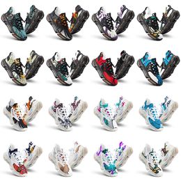 men women custom running shoes artoon animal design diy word black white blue red mens trainer 0386