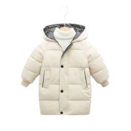 Down Coat Children's Coat Winter Teenage Baby Boys Girls Down Outerwear Cotton-Padded Parka Coats Warm Long Jackets Thicken Warm Long 221118