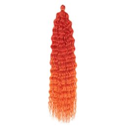 Coloured Hair Extensions Synthetic Kinky Braids Crochet DeepTwist False Hairs For Woman Heat Resistant High Temperature Fibre Hair