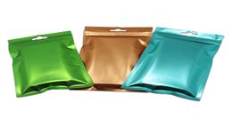 100pcs 85x13cm Colourful Matte Front Clear Aluminium Foil Zipper Mylar Packaging Bags Mylar Foil Reusable Grocery Bags for Snacks N6092693