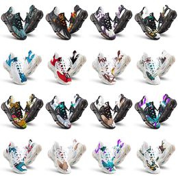 men women custom outdoor shoes artoon animal design diy word black white blue red mens trainer 0302