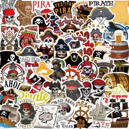 Pack of 50P Pirate Stickers No-Duplicate Waterproof Vinyl Sticker for Luggage Skateboard Notebook Water Bottle Car Decals