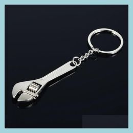 Key Rings Metalwrench Key Ring Mini Monkey Wrench Keychain Holder Hand Tool Rings Fashion Jewellery Handbag Hangs Drop Delivery Dhjhu