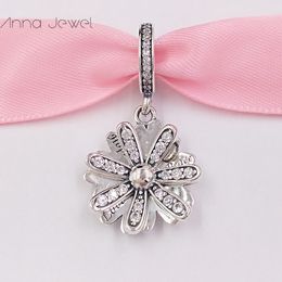 925 Sterling Silver Jewellery Making Pandora Sparkling Flower Charms DIY Jade Bracelet for Women Mens Chain Bead Necklaces Bangle Pendant Style 798813C01 Annajewel