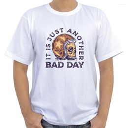 Men's T Shirts Skull Racer White Shirt For Men Short Sleeve O-Neck Summer Graphic Tops Tees Camiseta Hombre Accept Customized Clothing