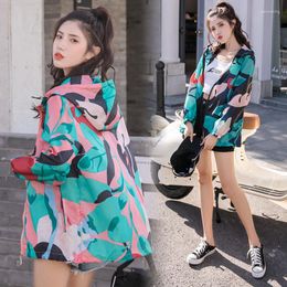 Women's Jackets Summer Camouflage Sun Protection Clothing Thin Section Fashion Korean Version Loose Foreign Hooded Casual Jacket Women